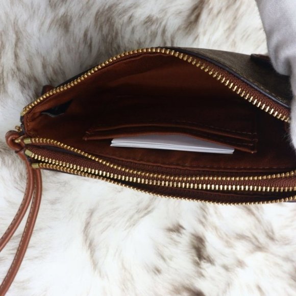 DOUBLE CORNER ZIP WRISTLET SIGNATURE CANVAS 87591 - Picture 6 of 9